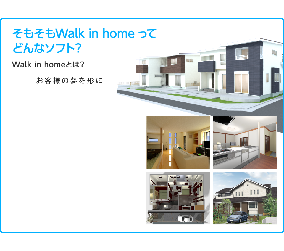 そもそもWalk in homeってどんなソフト？